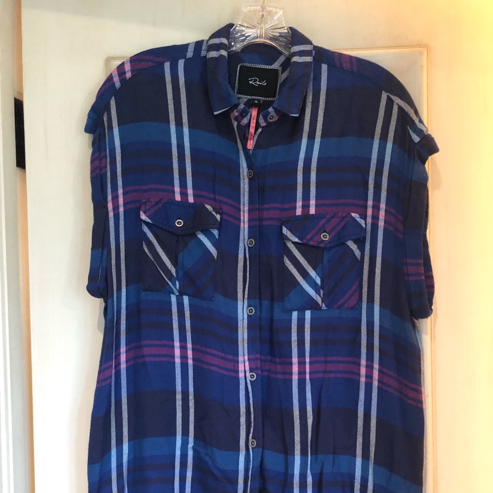 Rails Crop Sleeved Shirt